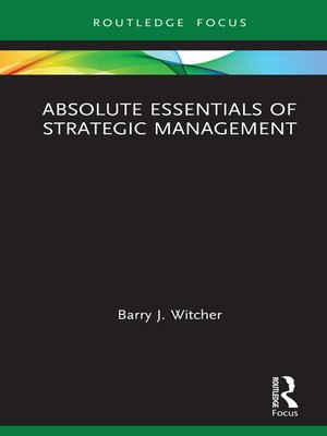 cover image of Absolute Essentials of Strategic Management
